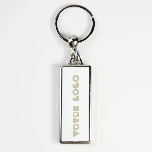 Porte-clés Métal Rectangle Made in France personnalisable express