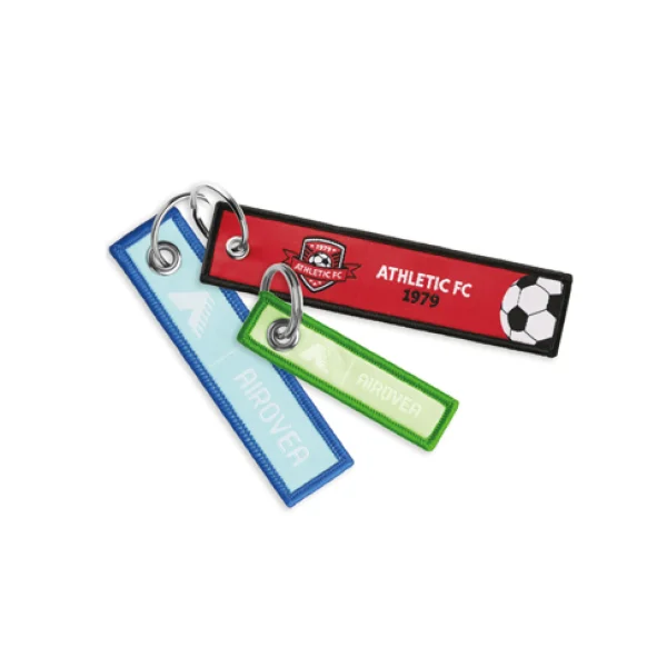 Porte-clés flamme tissé