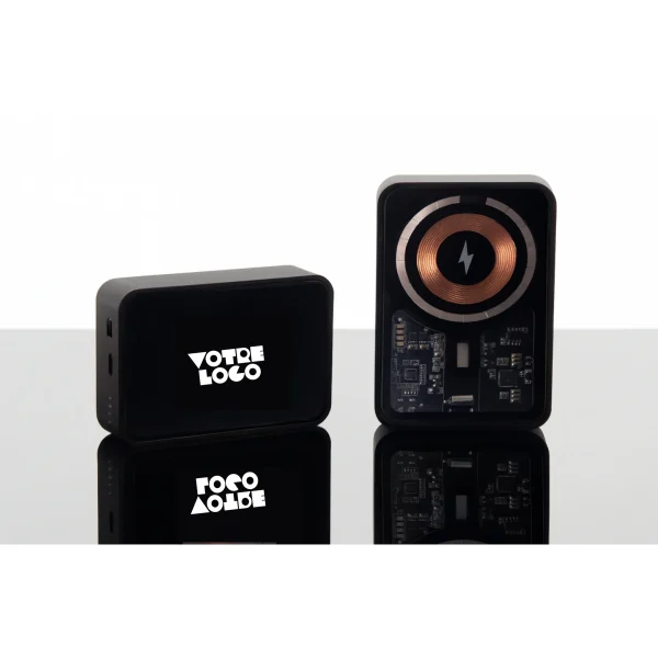 Powerbank 5000 mAh avec affichage LCD personnalisable