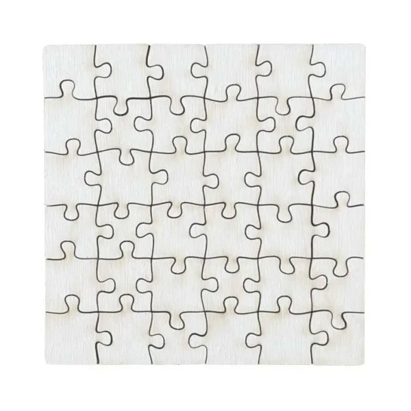 Puzzle carré en bois personnalisable
