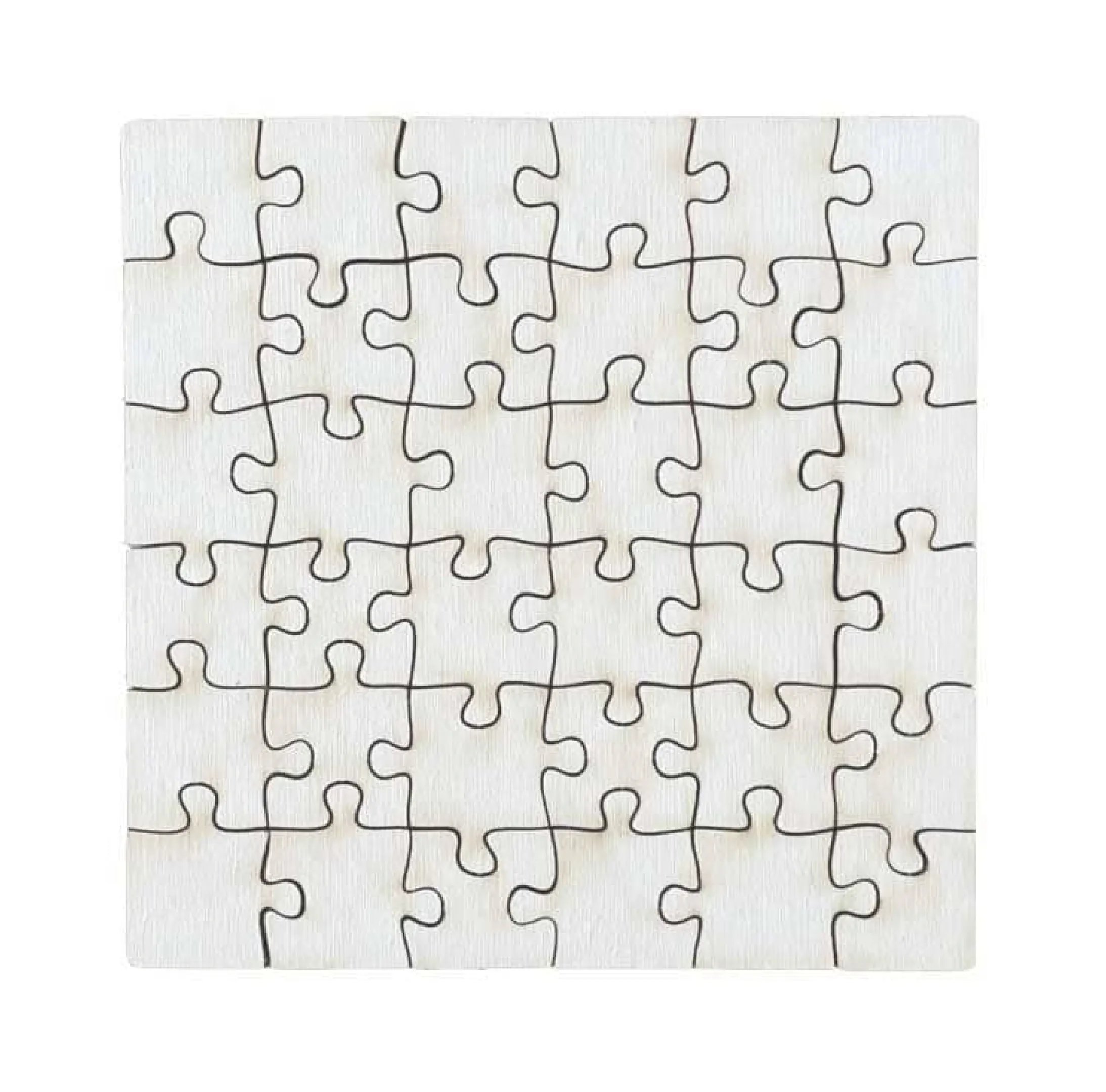 Puzzle carré en bois personnalisable