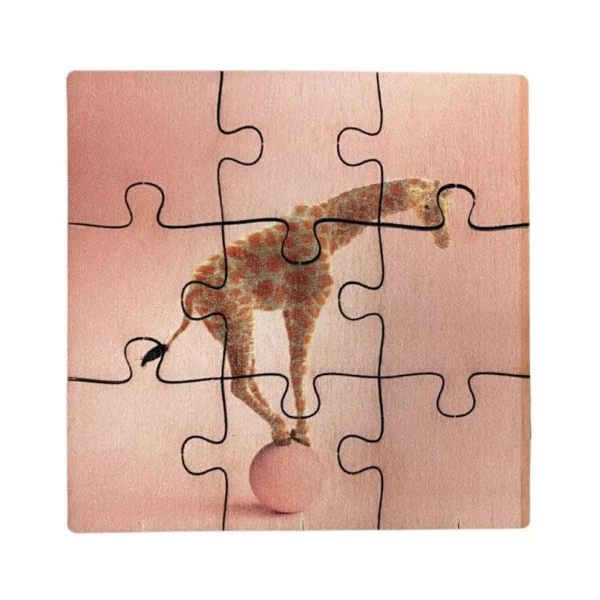 Puzzle carré en bois personnalisable