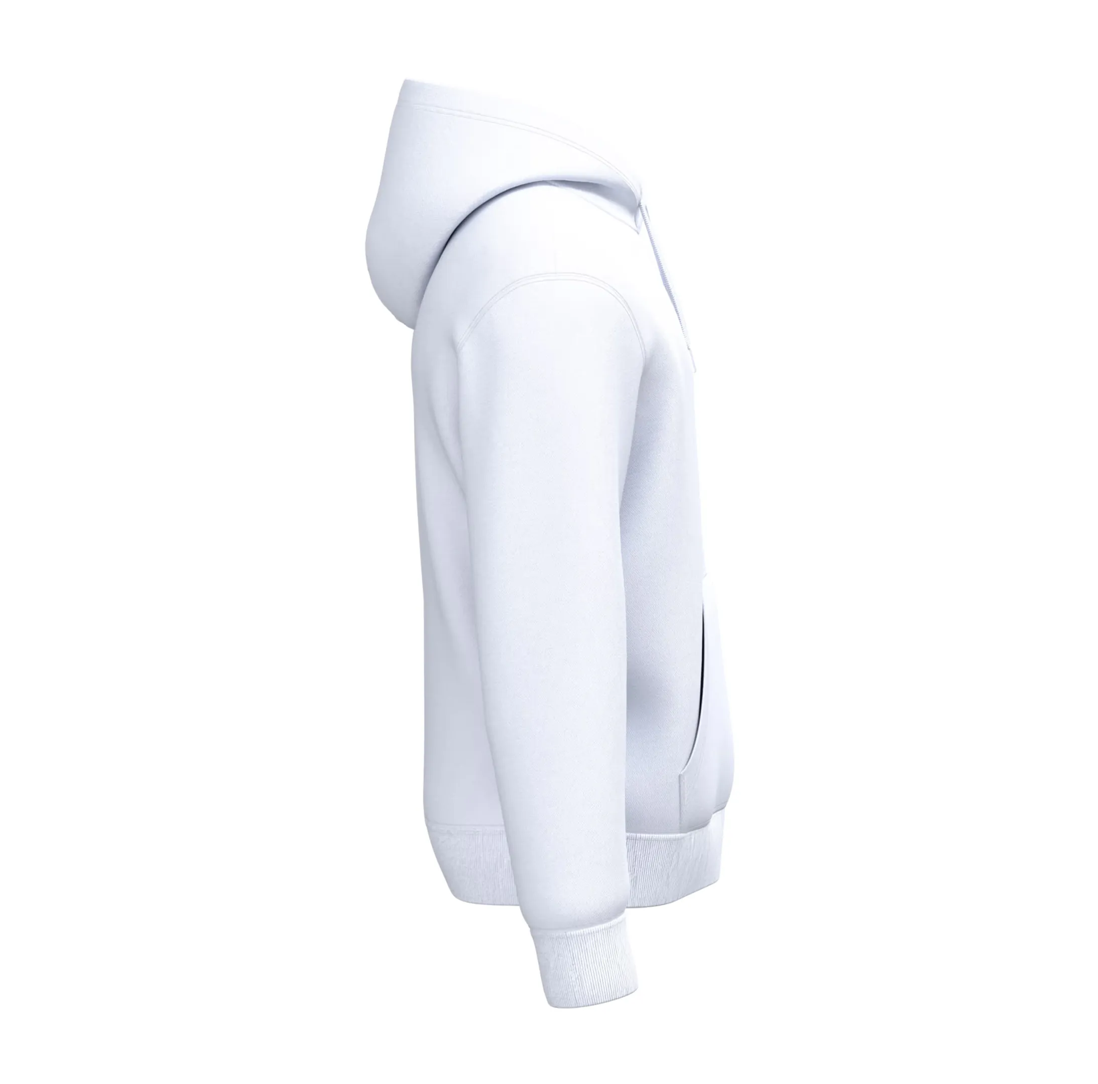r0001-blanc-cote Sweat-shirt à capuche unisexe 260 g/m² personnalisable