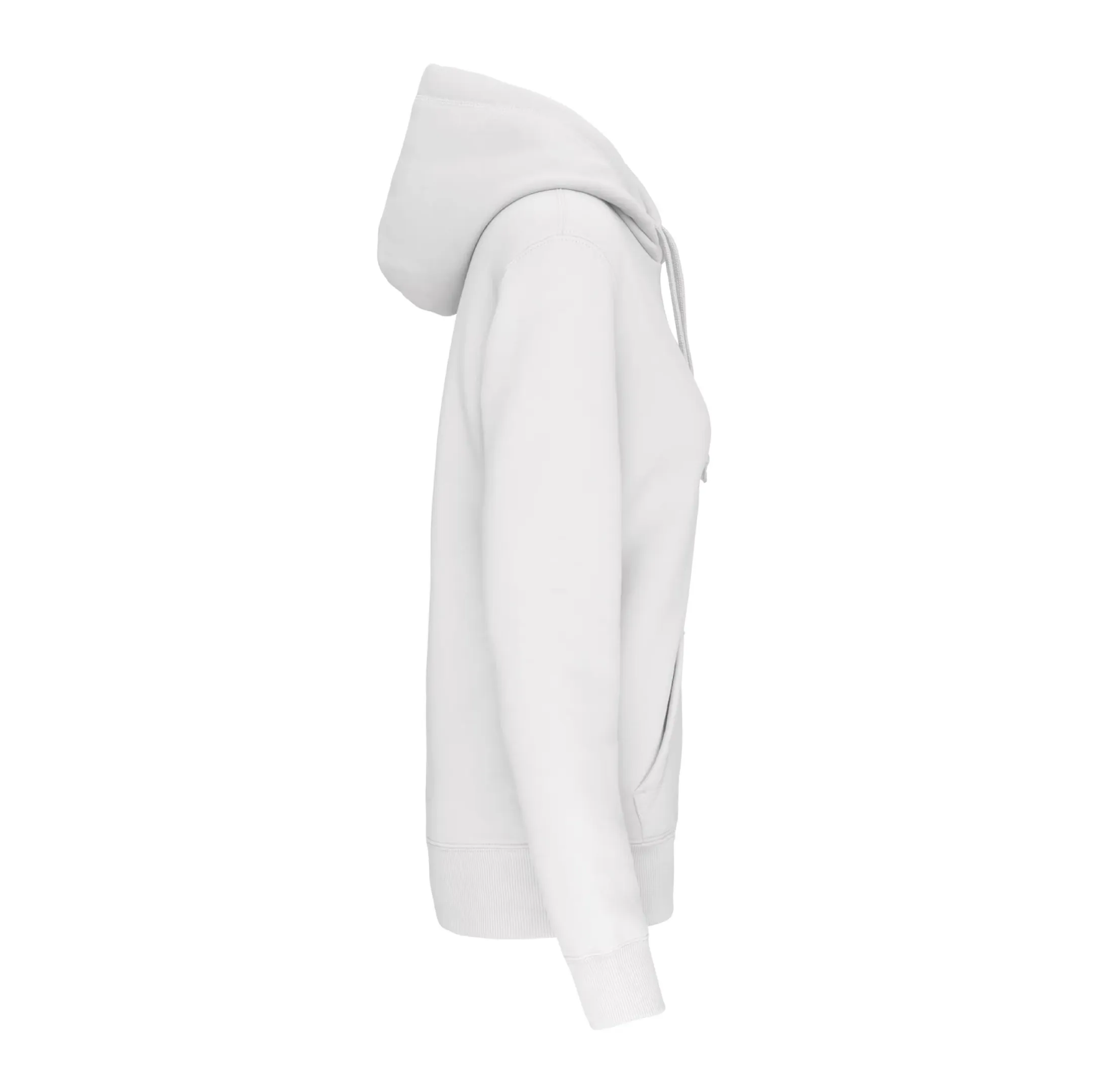 r0002-blanc-cote Sweat shirt capuche unisexe 360 g/m² personnalisable