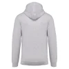 r0004-ash-heather-dos Sweat-shirt zippé capuche unisexe 280 g/m² personnalisable