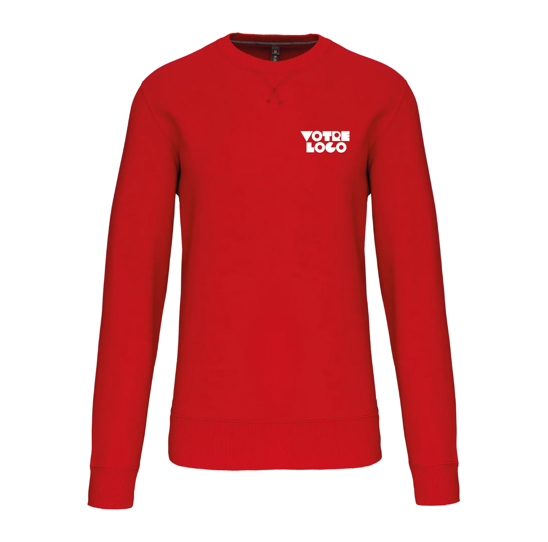 r0008-rouge Sweat-shirt col rond unisexe 360 g/m² personnalisable