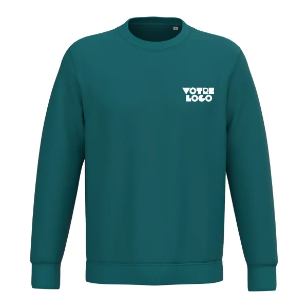 Sweat-shirt écoresponsable à col rond unisexe 350 g/m² personnalisable