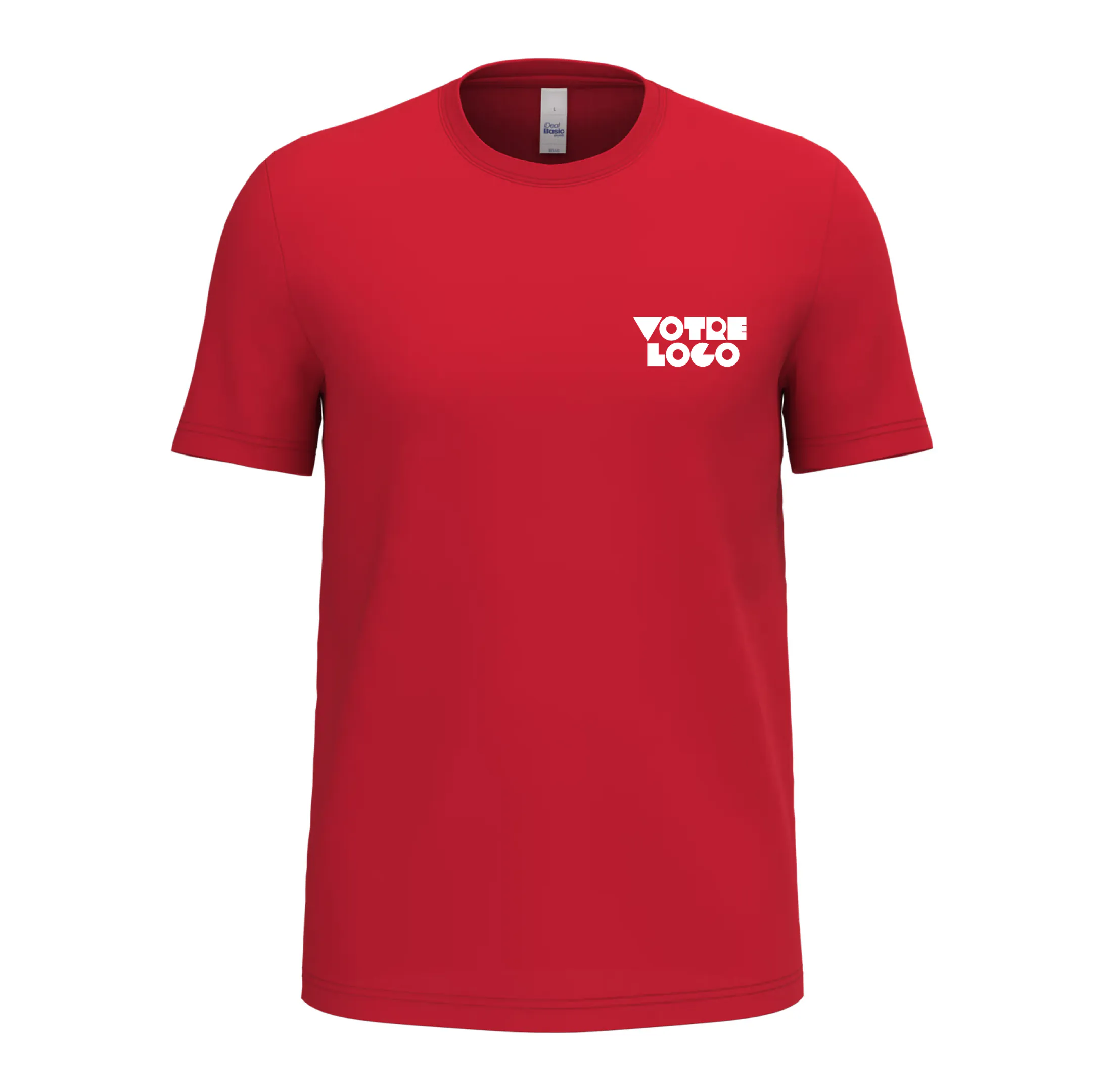 r0011-rouge T-shirt unisexe 165 g/m2 personnalisable