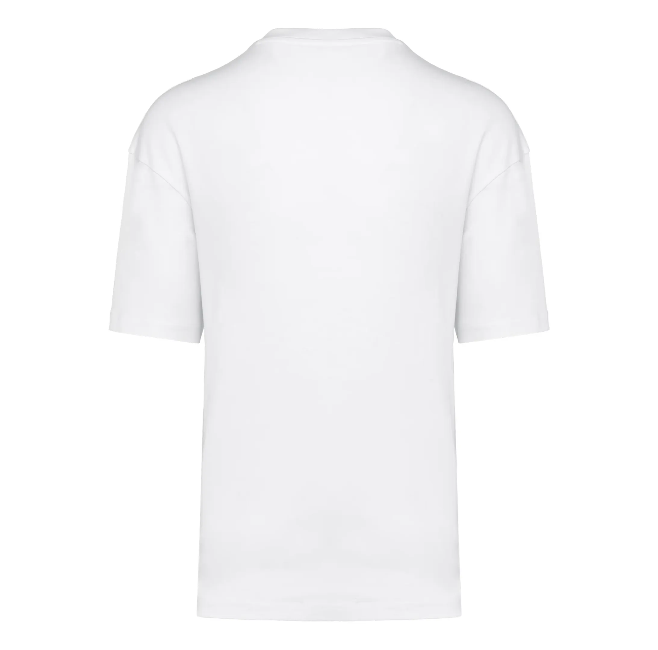 r0014-blanc-dos T-shirt unisexe oversize manches courtes 220 g/m² personnalisable