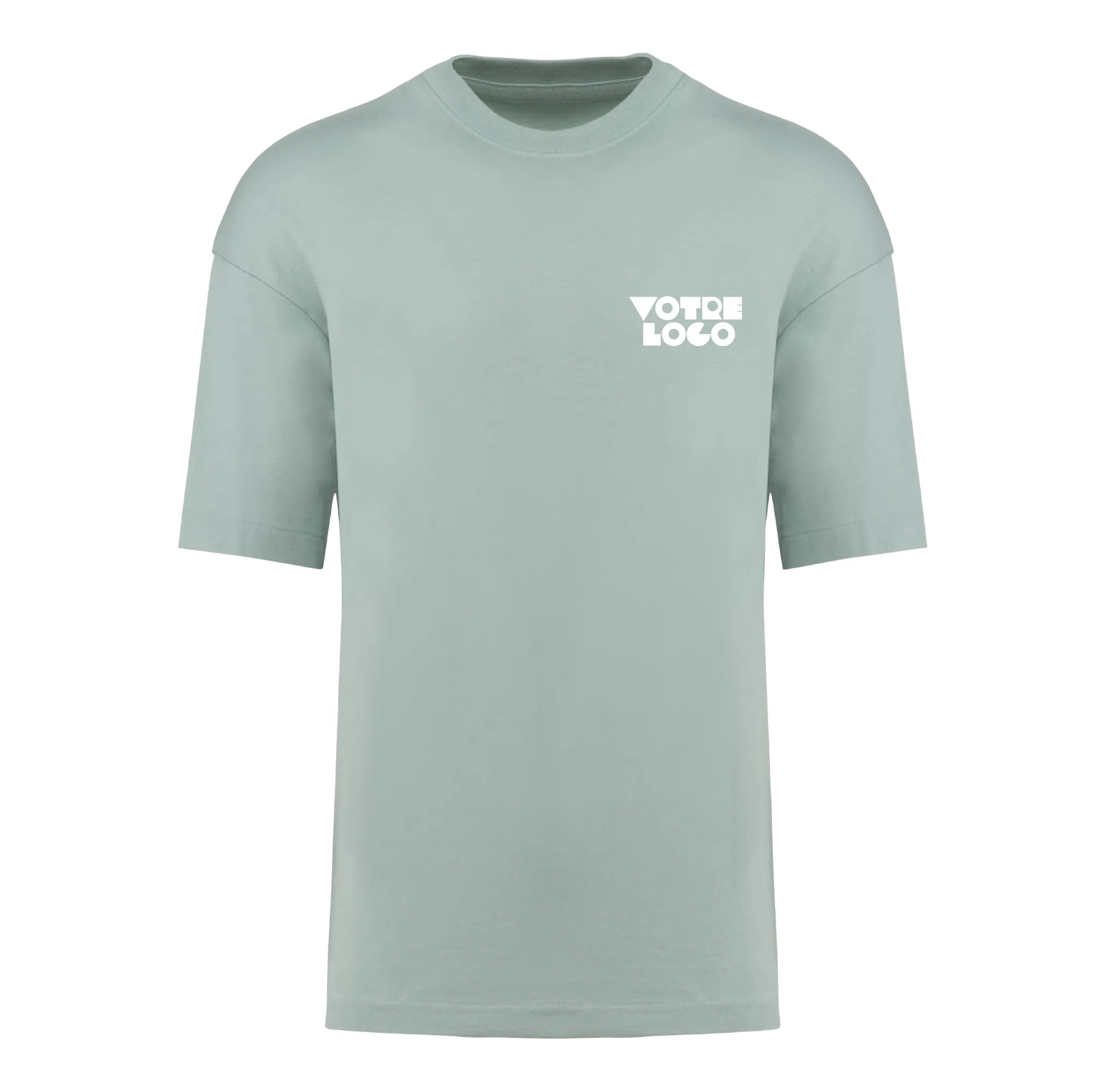 r0014-sage T-shirt unisexe oversize manches courtes 220 g/m² personnalisable