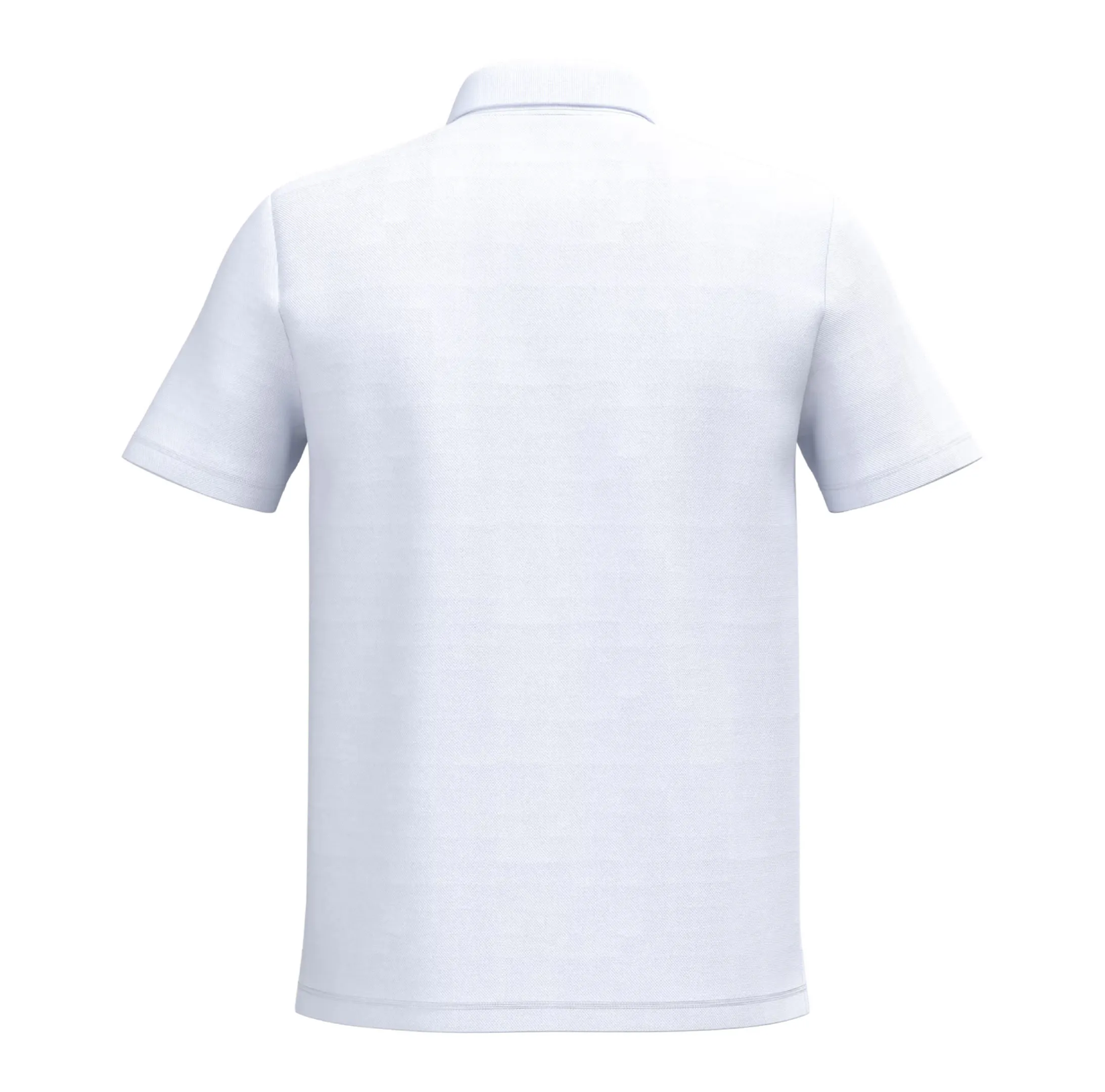 r0020-blanc-dos Polo piqué homme 180 g/m² personnalisable