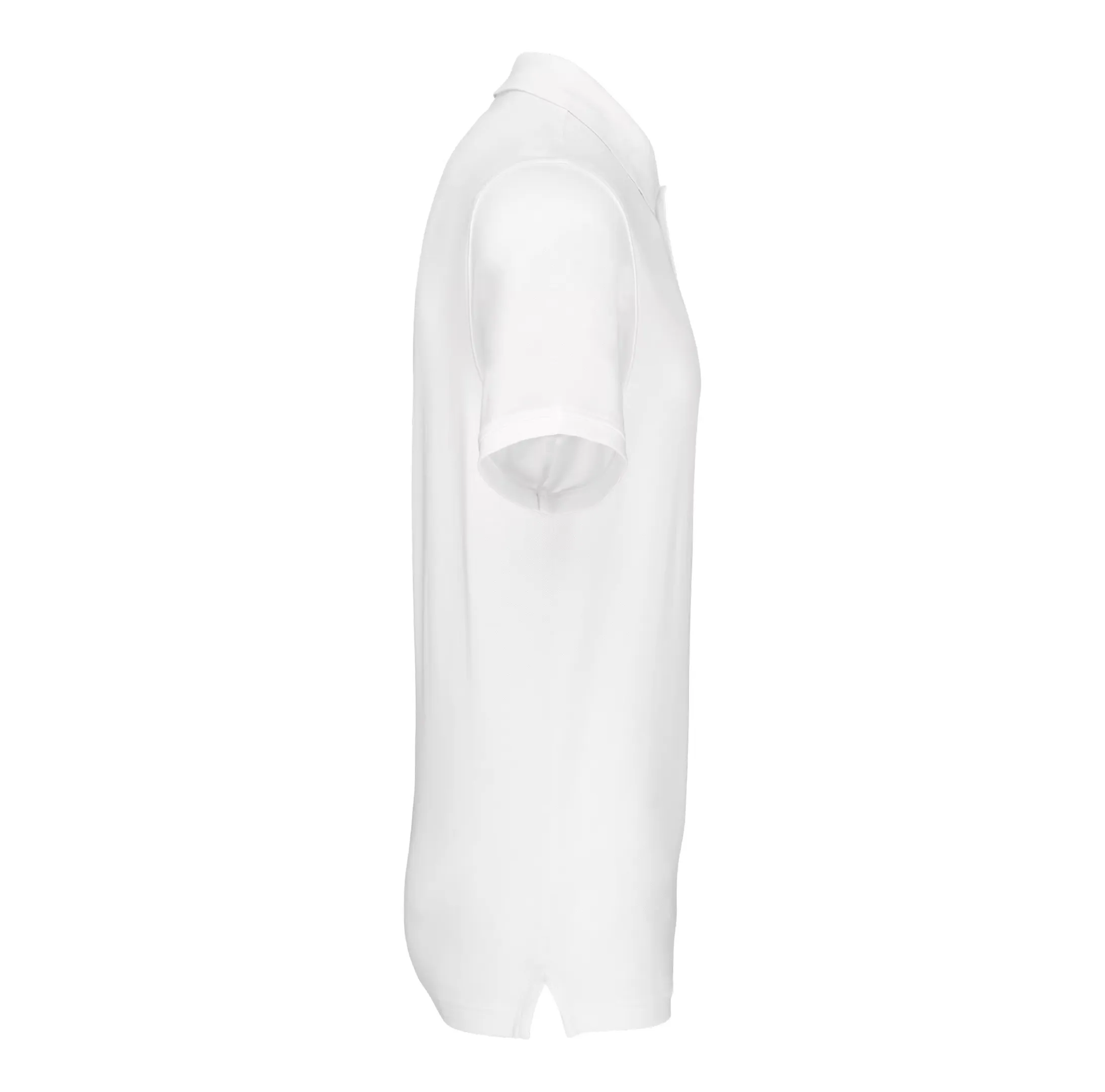 r0022-blanc-cote Polo piqué homme 180 g/m² personnalisable