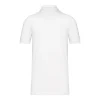 r0022-blanc-dos Polo piqué homme 180 g/m² personnalisable