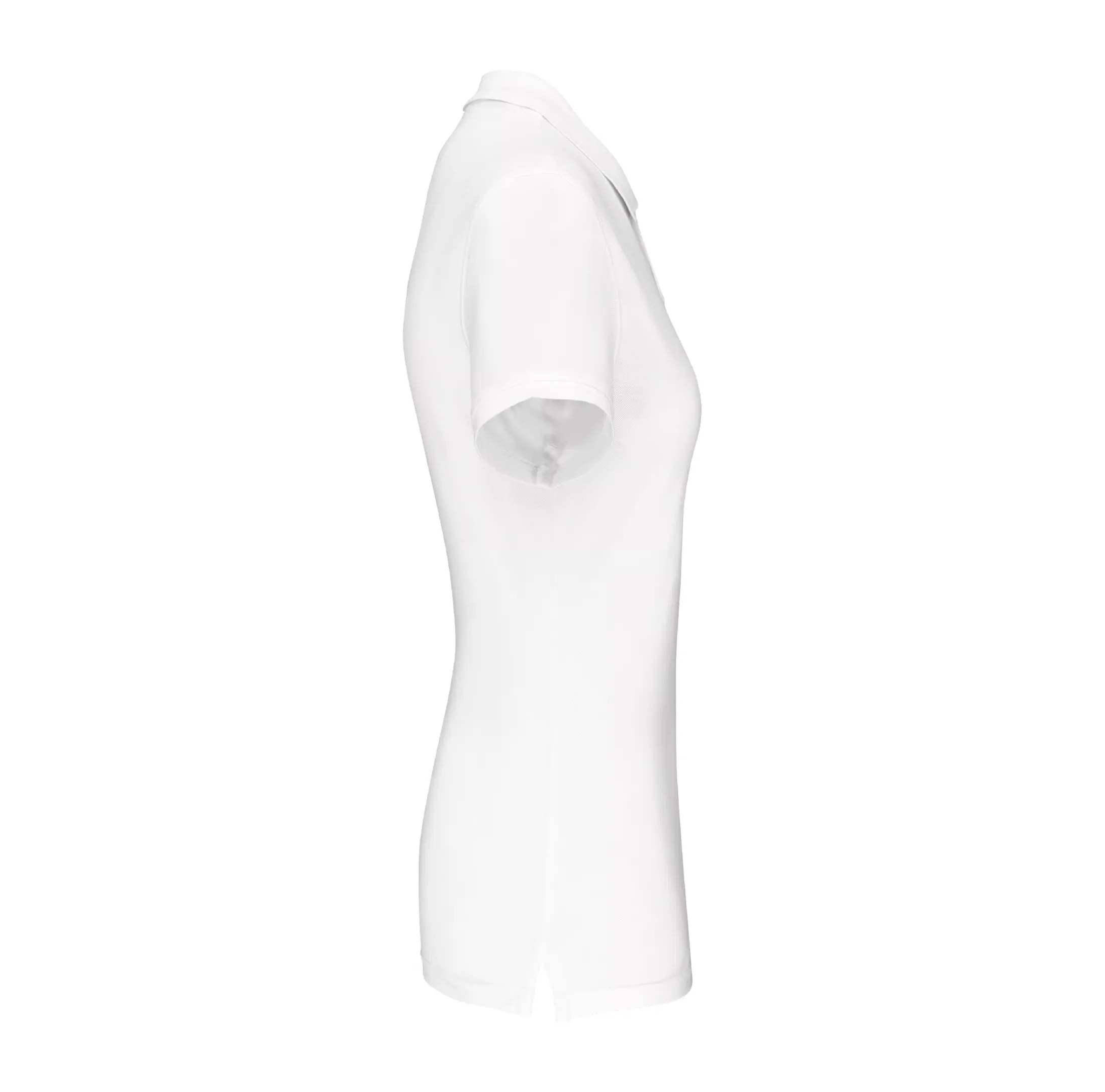 r0023-blanc-cote Polo piqué femme 180 g/m² personnalisable