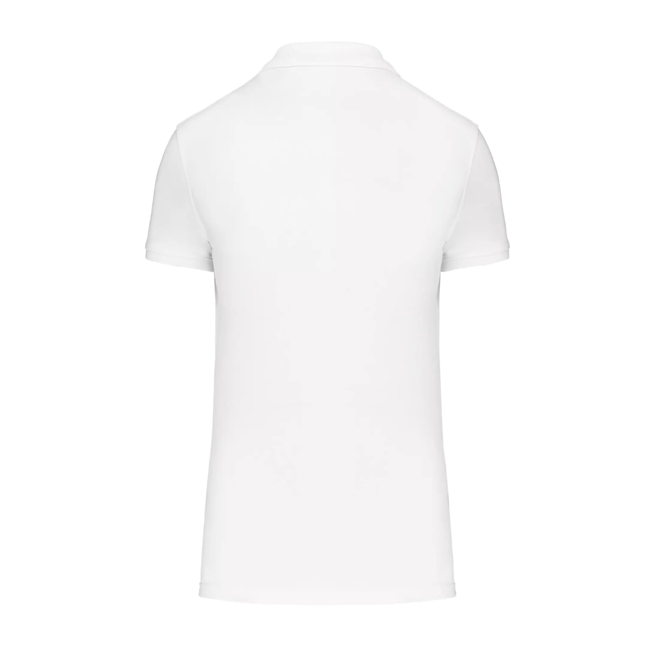 r0023-blanc-dos Polo piqué femme 180 g/m² personnalisable