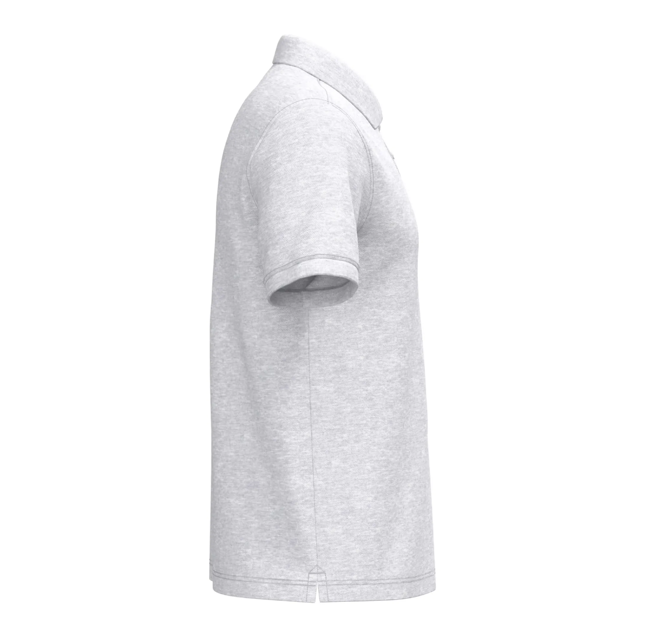 r0024-ash-heather-cote Polo piqué manches courtes homme 220 g/m² personnalisable