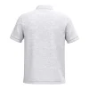 r0024-ash-heather-dos Polo piqué manches courtes homme 220 g/m² personnalisable