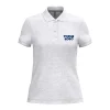 r0025-ash-heather Polo manches courtes femme 220 g/m² personnalisable