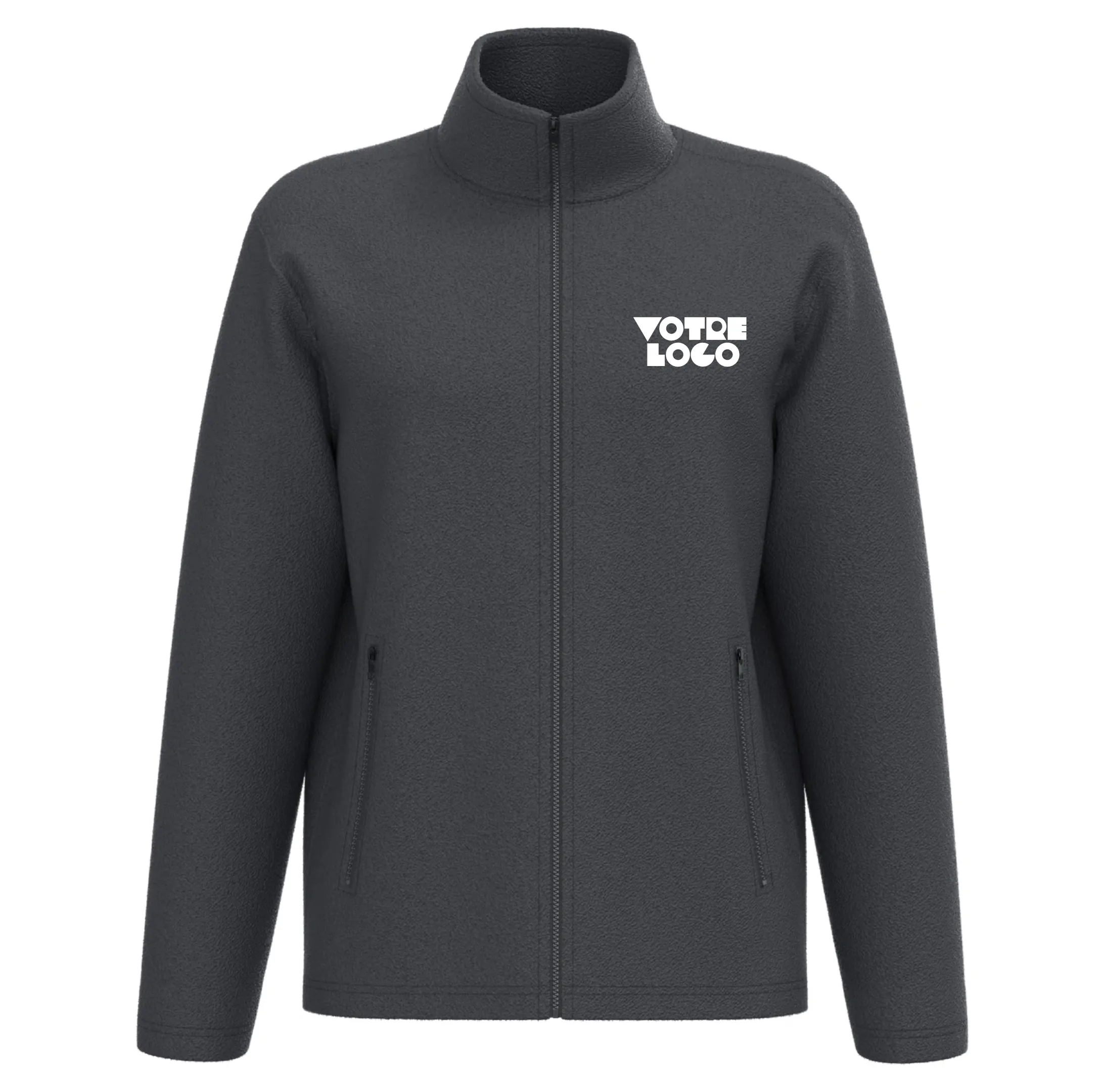 r0025-dark-grey Veste polaire unisexe 280 g/m² personnalisable