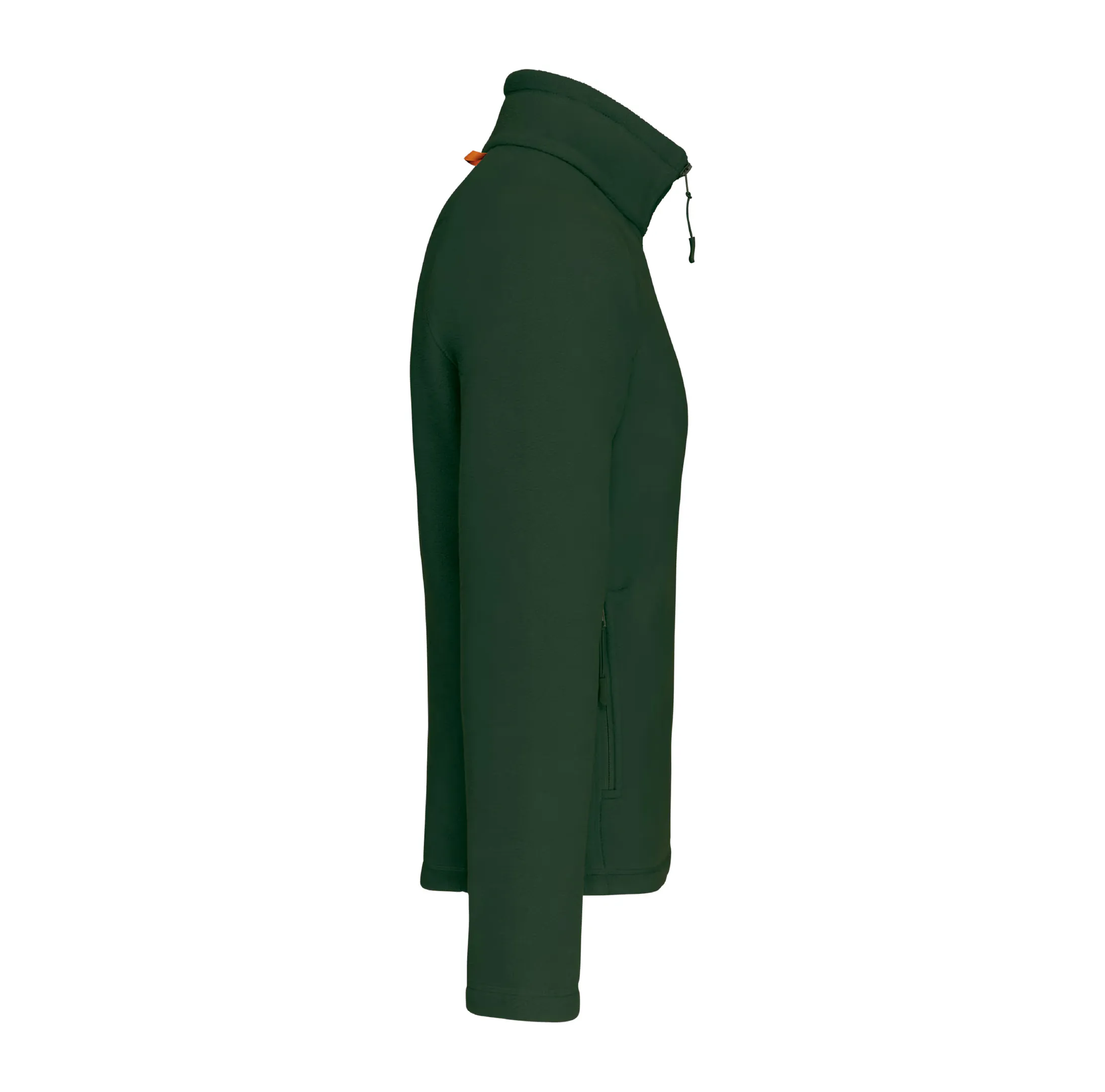 r0029-forest-green-cote Veste micropolaire zippée manches raglan homme 350 g/m² personnalisable
