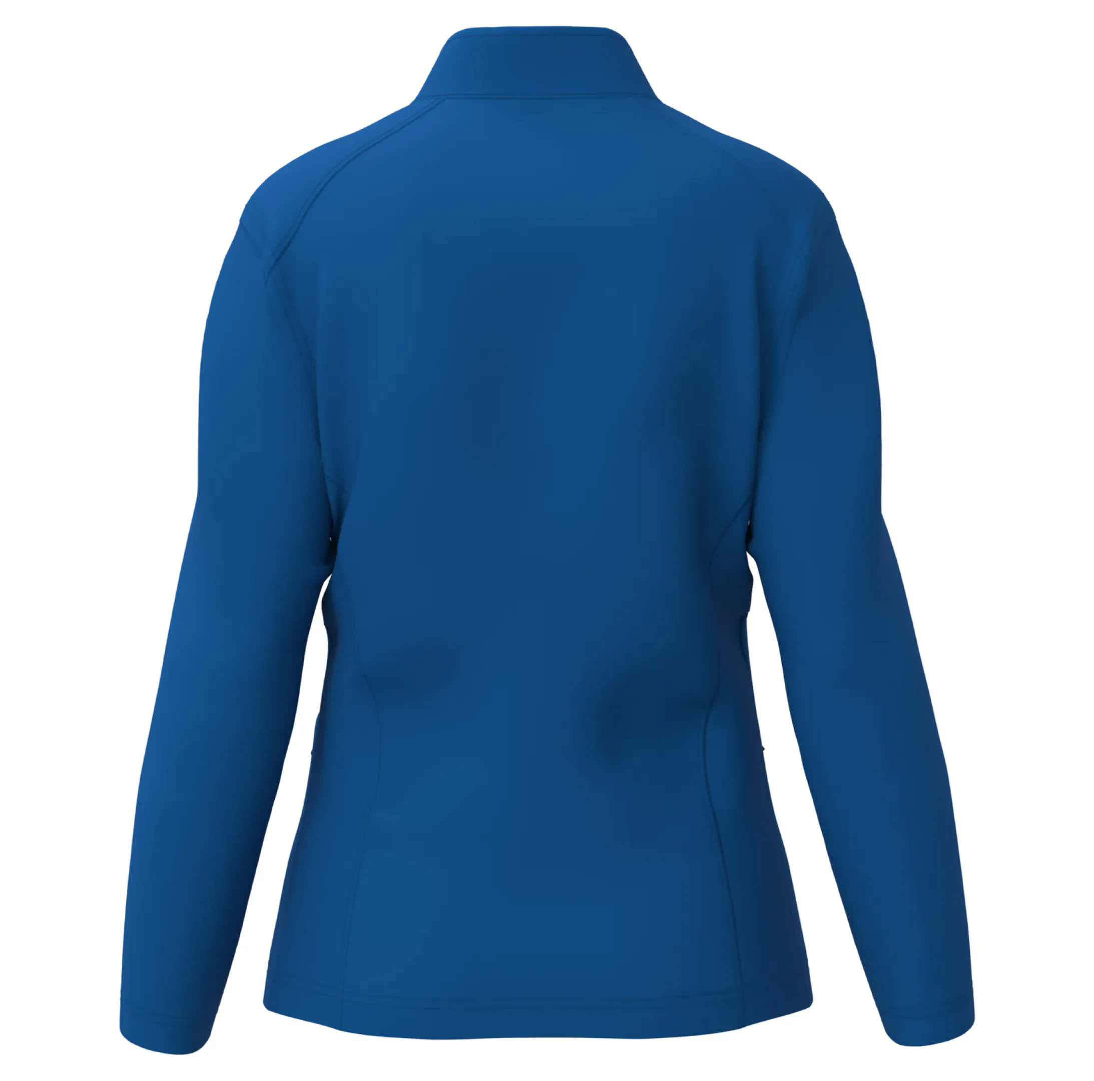 r0031-bleu-dos Veste softshell 2 couches femme 280 g/m² personnalisable