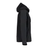 r0032-noir-cote Veste softshell à capuche amovible homme 340 g/m² personnalisable