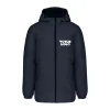r0034-navy Parka à capuche recyclée unisexe 320 g/m² personnalisable