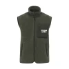 r0041-kaki Veste sans manches écoresponsable sherpa unisexe 480 g/m² personnalisable
