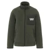 r0042-kaki Veste écoresponsable en sherpa unisexe 480 g/m² personnalisable