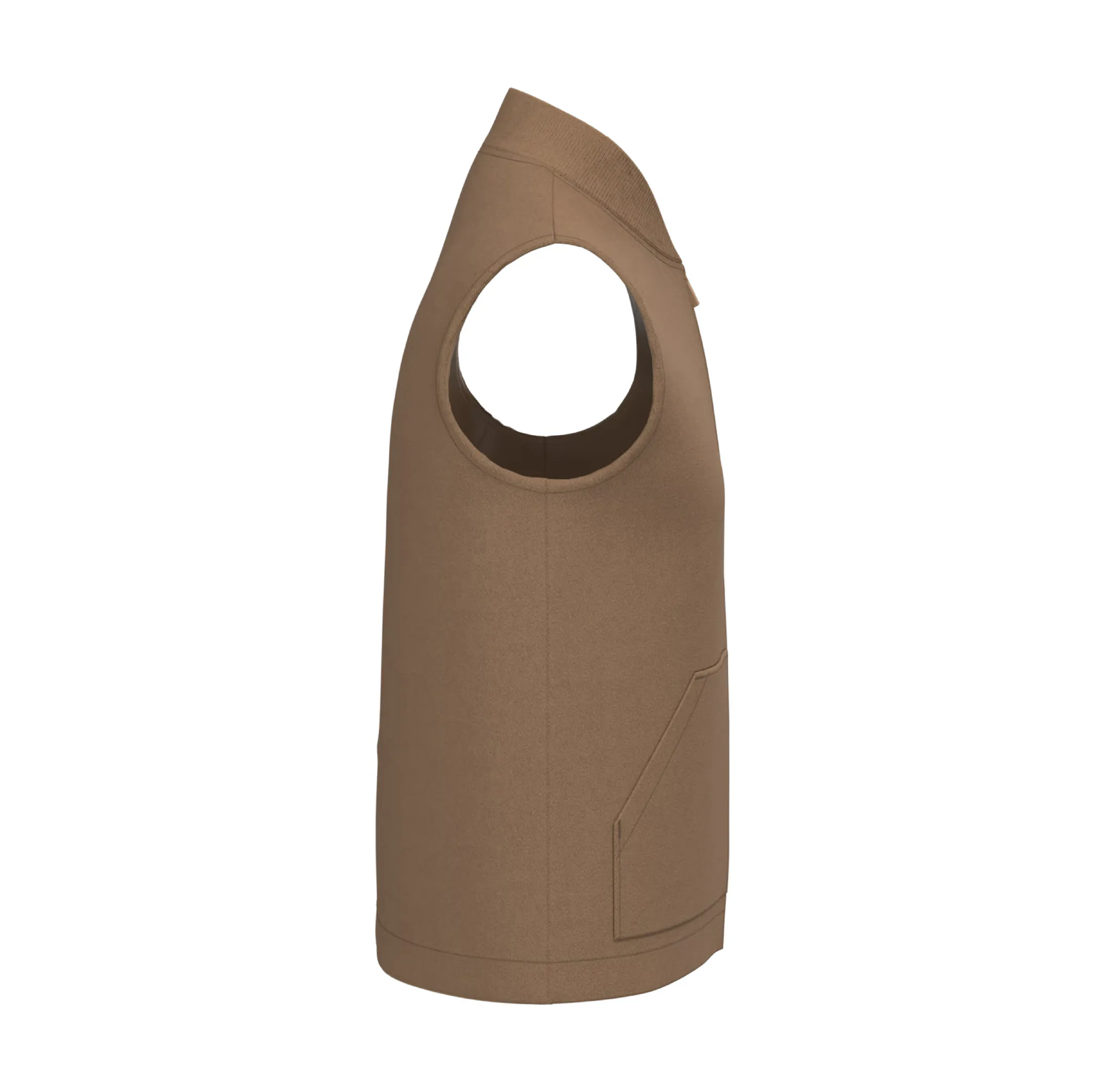 Veste sans manches en sergé écoresponsable à col teddy unisexe 430 g/m² personnalisable