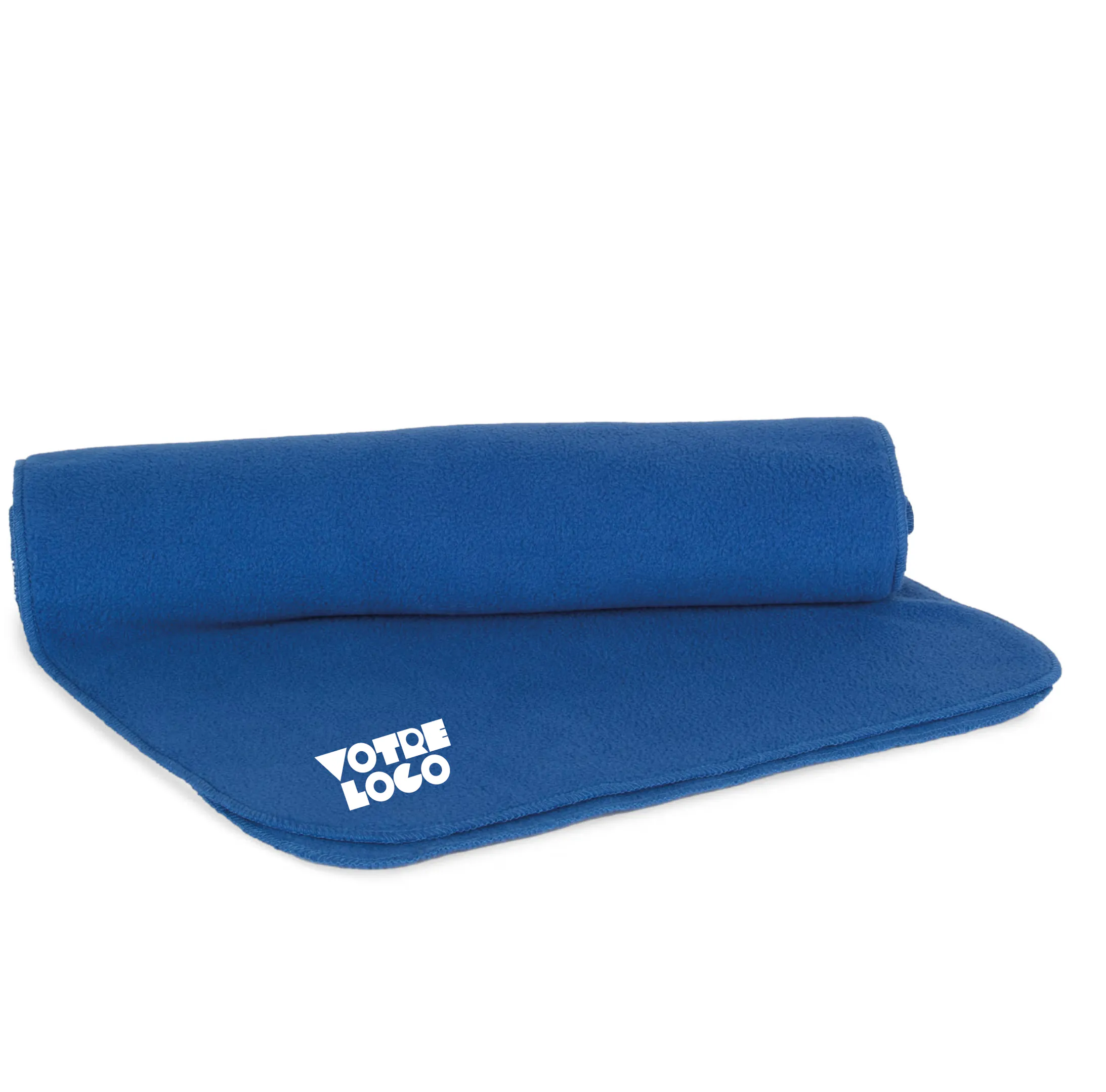 r0050-royal-blue Écharpe recyclée micropolaire 200 g/m² personnalisable