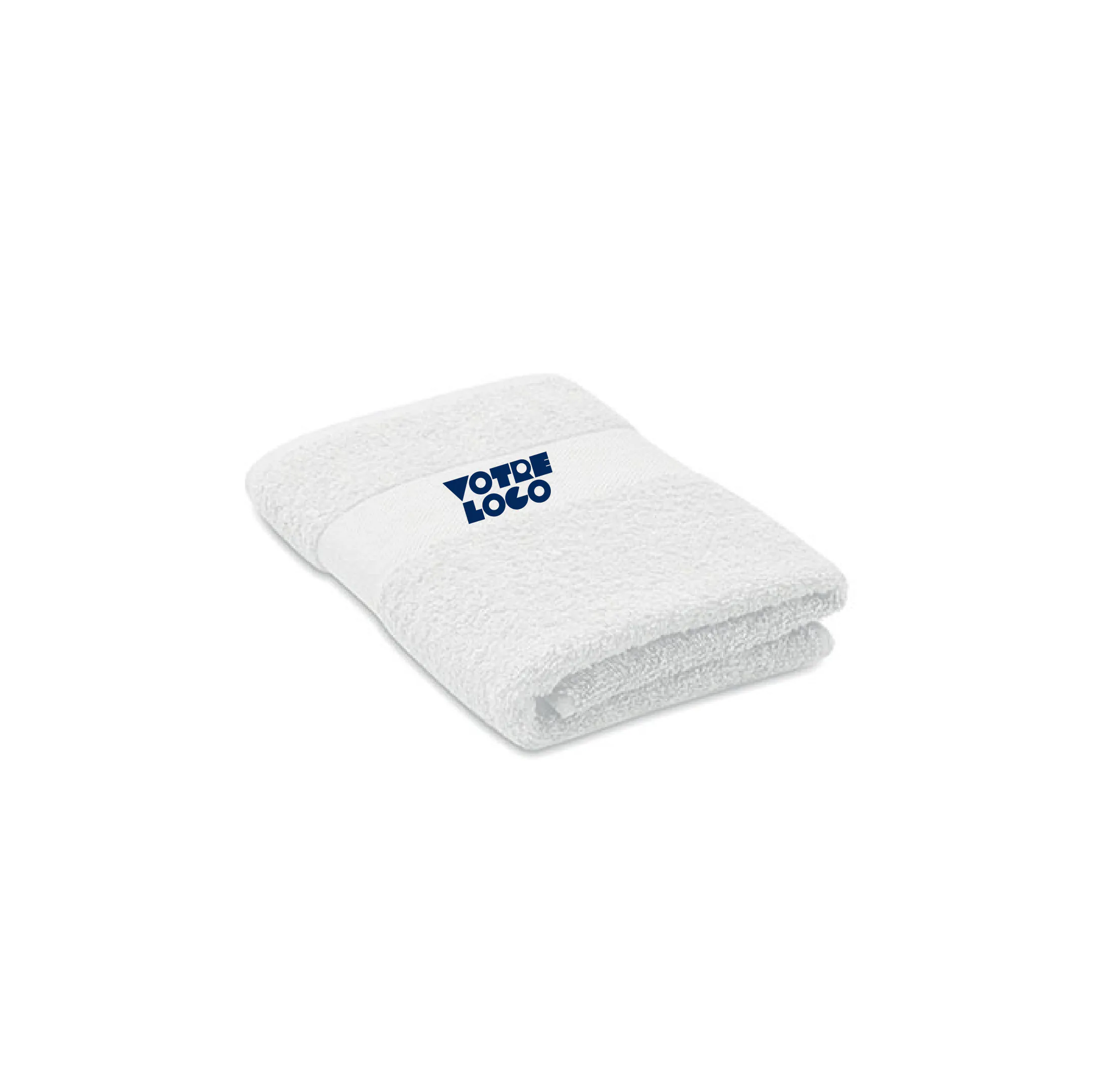 r0056-blanc-logo Serviette éponge 100% coton biologique 360 gr/m2 personnalisable
