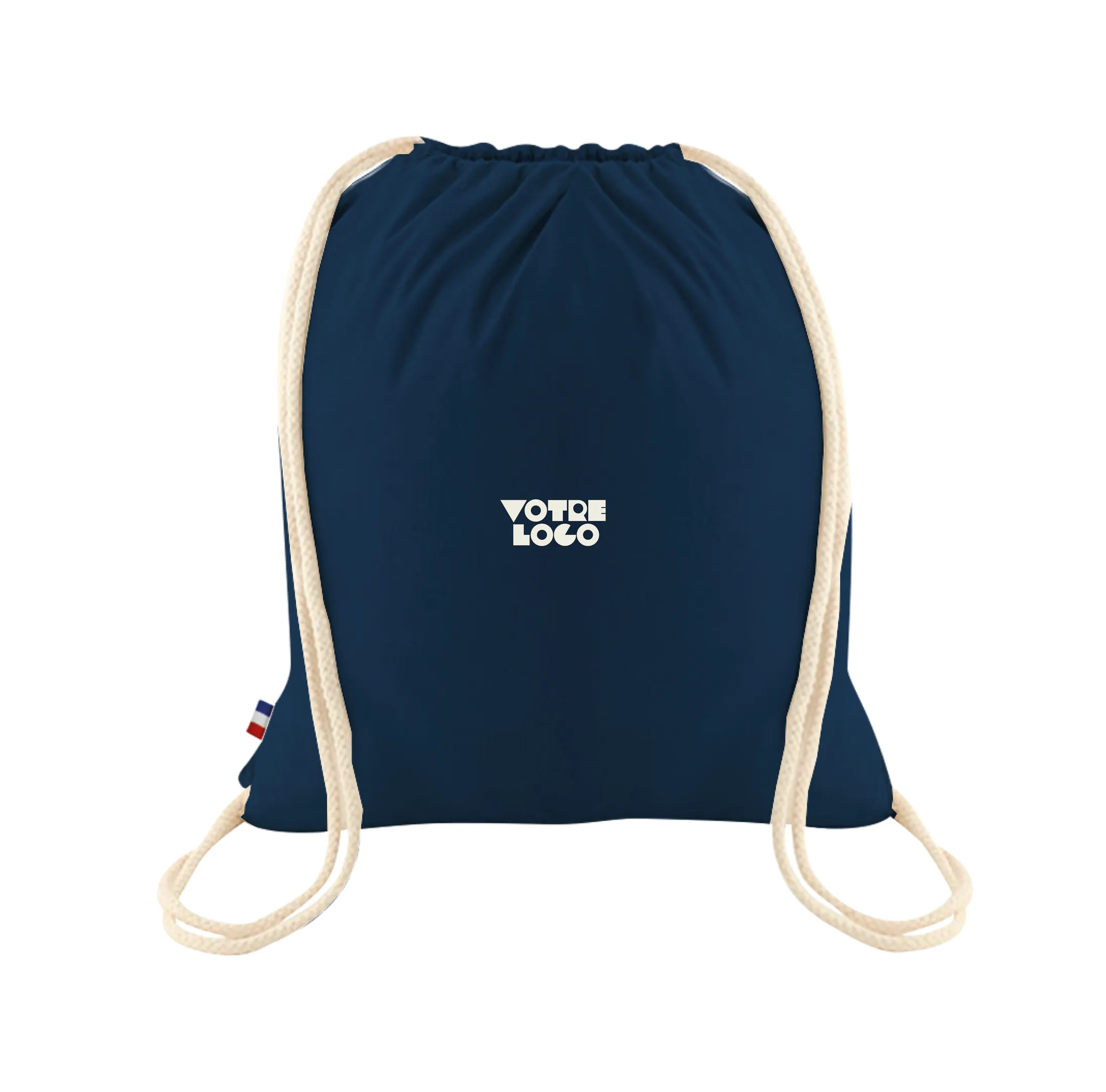 Sac à dos 100% coton tissé Made in France personnalisable