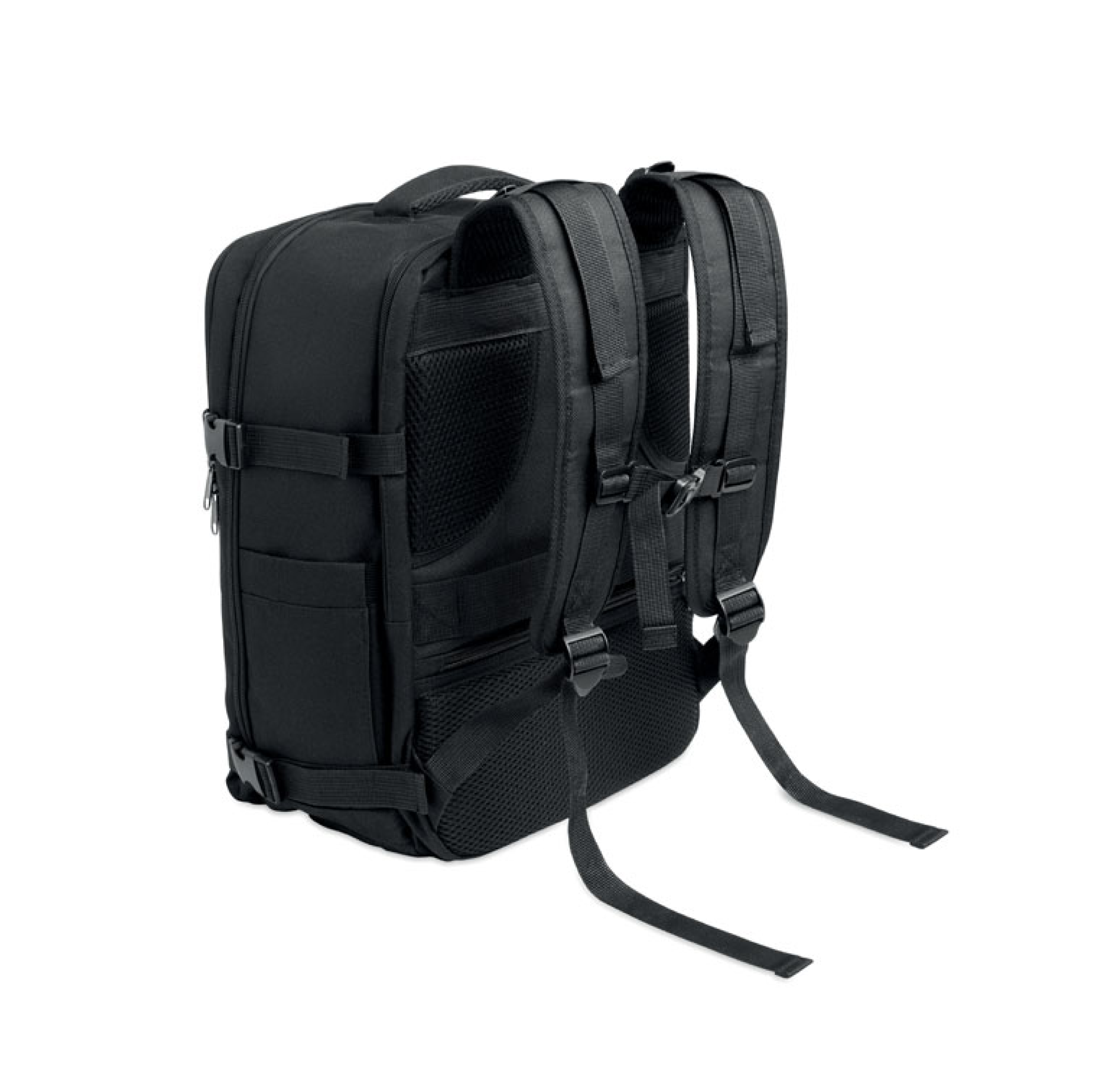 sac-à-dos-rpet-personnalisable-noir-dos Sac à dos en polyester RPET personnalisable