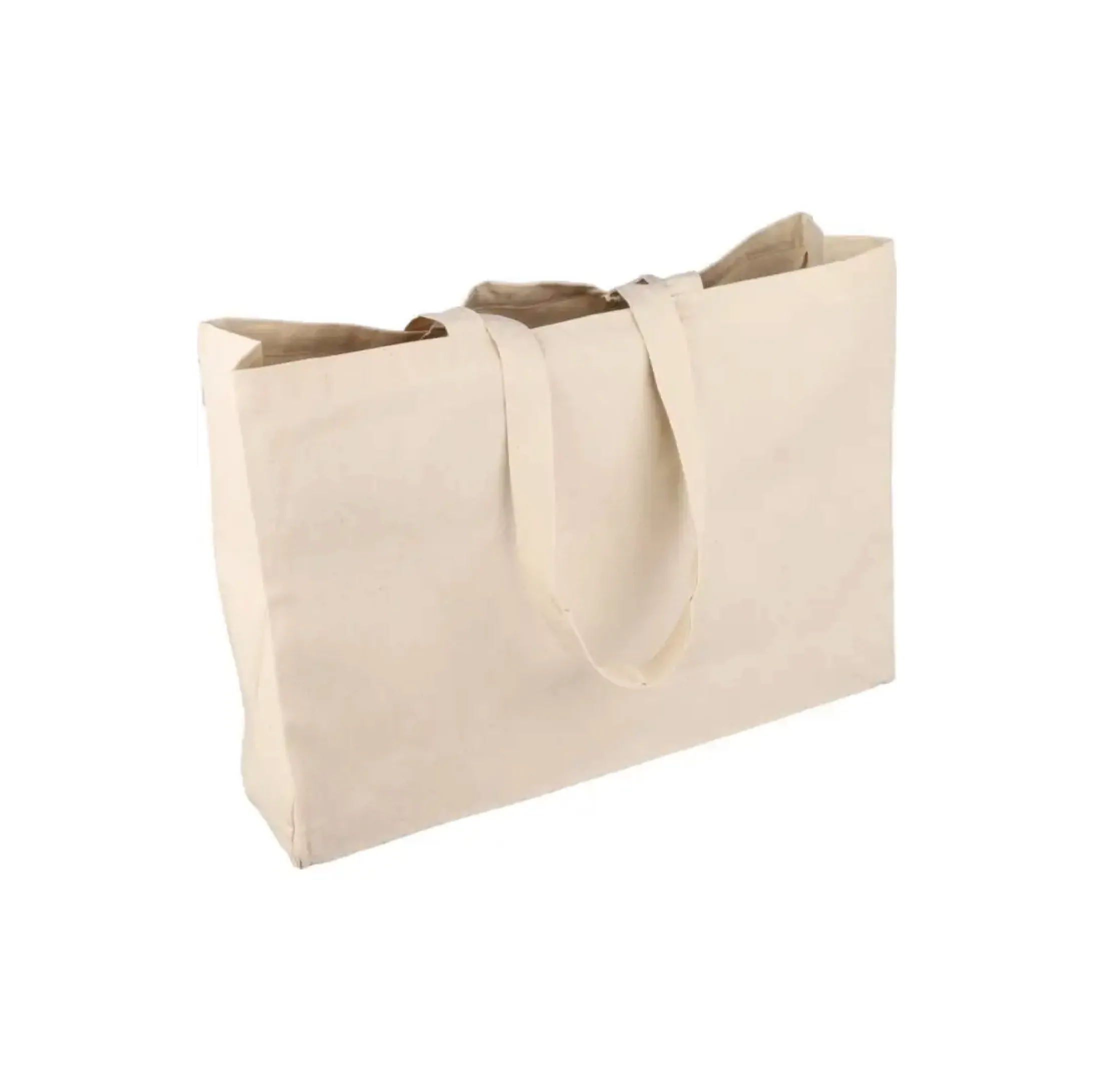 sac-shopping-coton-couleur-ecru-personnalisable Sac shopping en coton naturel 220g/m2 personnalisable