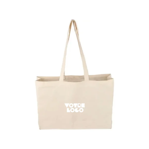 Sac shopping en coton naturel 220g/m2 personnalisable
