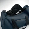sac-sport-bleu-personnalisable Sac de sport en polyester 600D RPET avec revêtement PU personnalisable