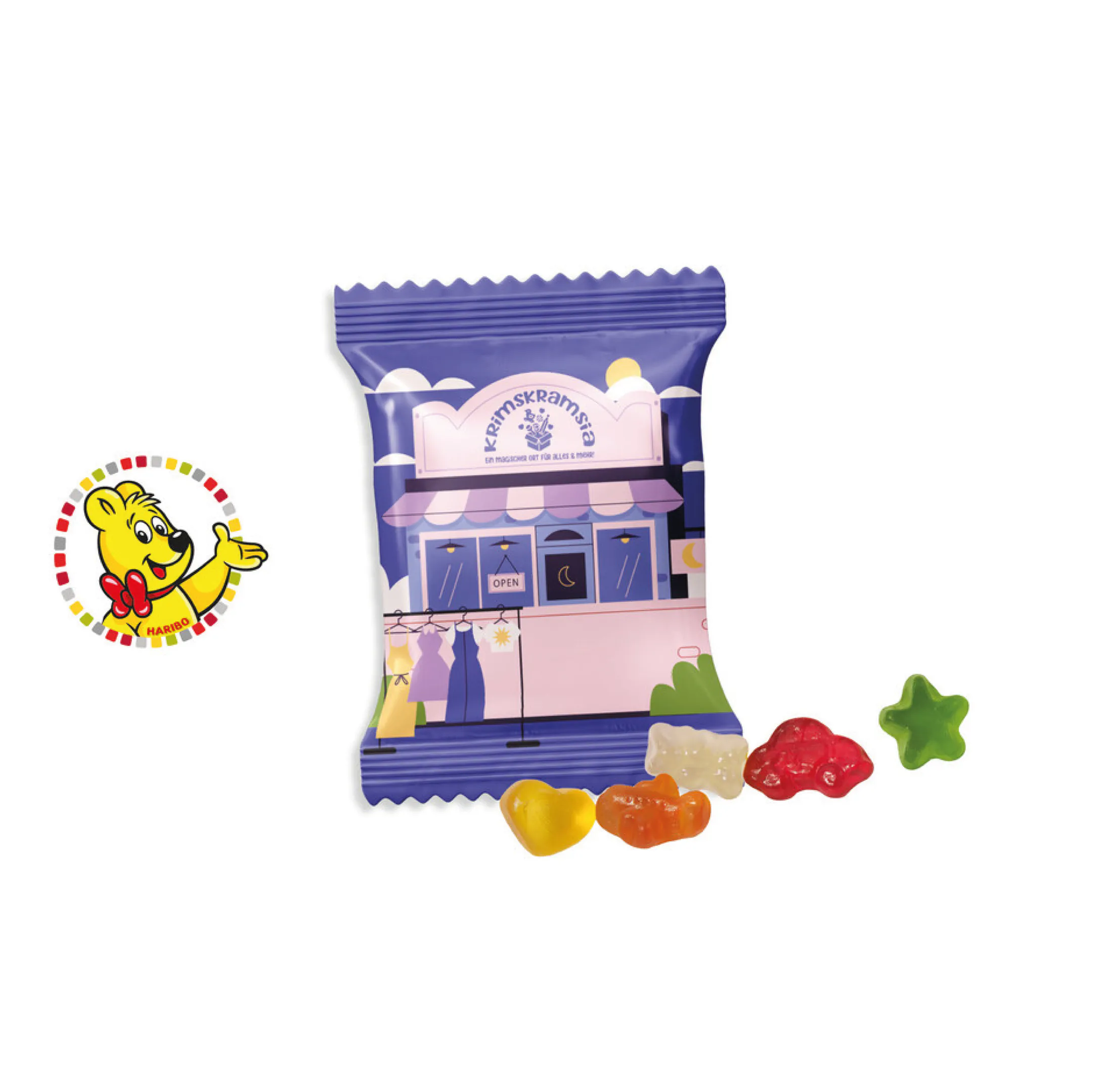 sachet-de-bonbons-haribo-6.5gr-personnalisable.webp Sachet de bonbons Haribo 6-5gr 100% personnalisable