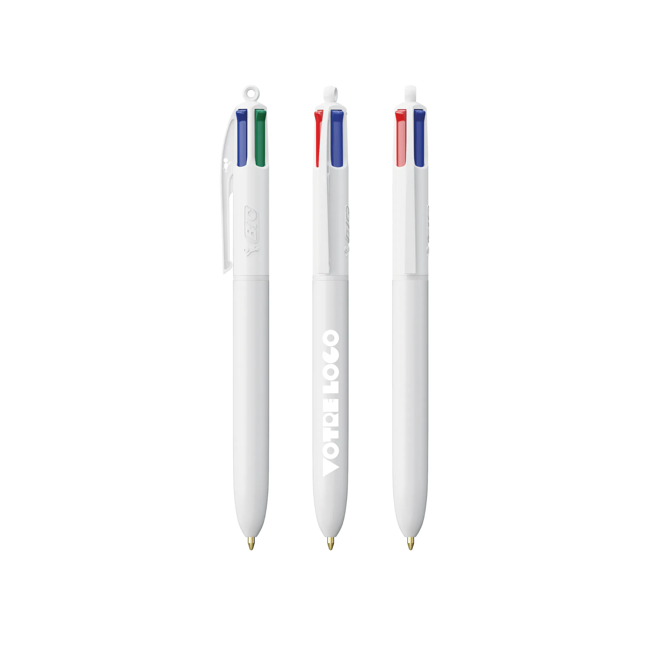 stylo-bic-4-couleurs-blanc-personnalisable BIC® 4 Couleurs® ballpen personnalisable