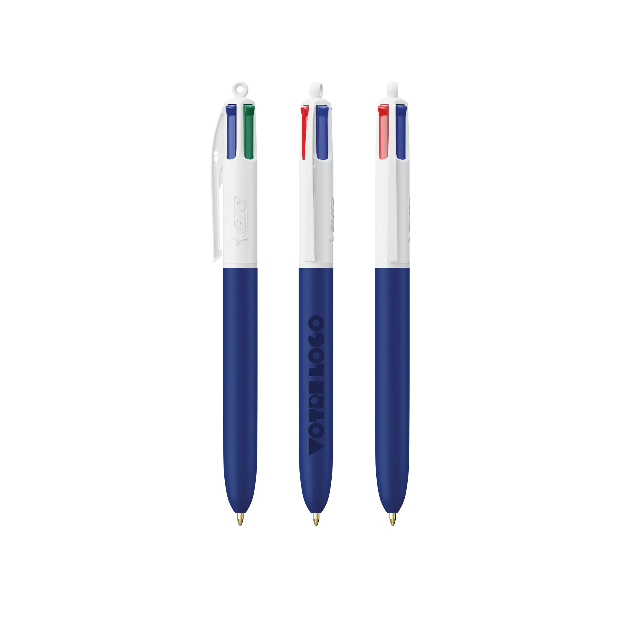 stylo-bic-4-couleurs-bleu-personnalisable BIC® 4 Couleurs® Soft personnalisable