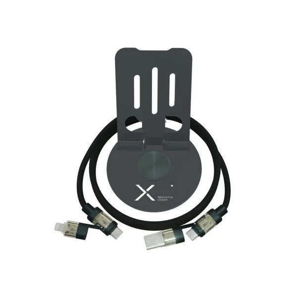 Support de téléphone pliable en métal avec rotation à 360° personnalisable