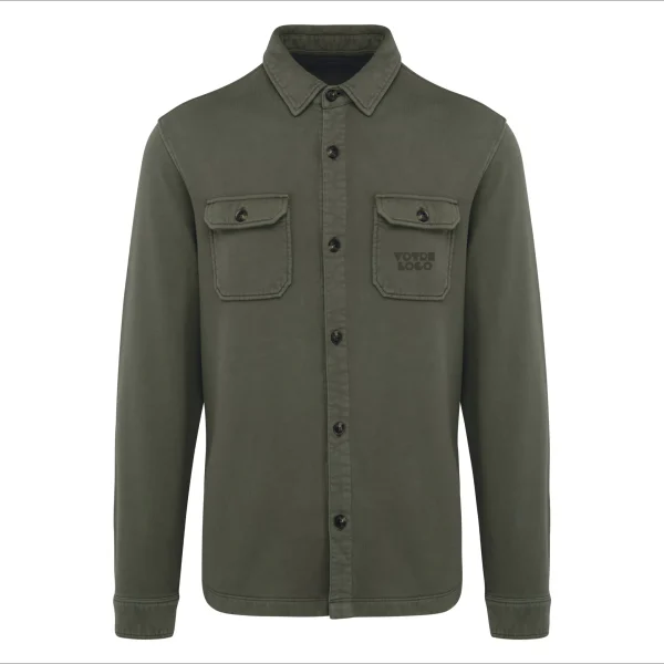 Surchemise écoresponsable délavée en molleton gratté homme 300 g/m² personnalisable