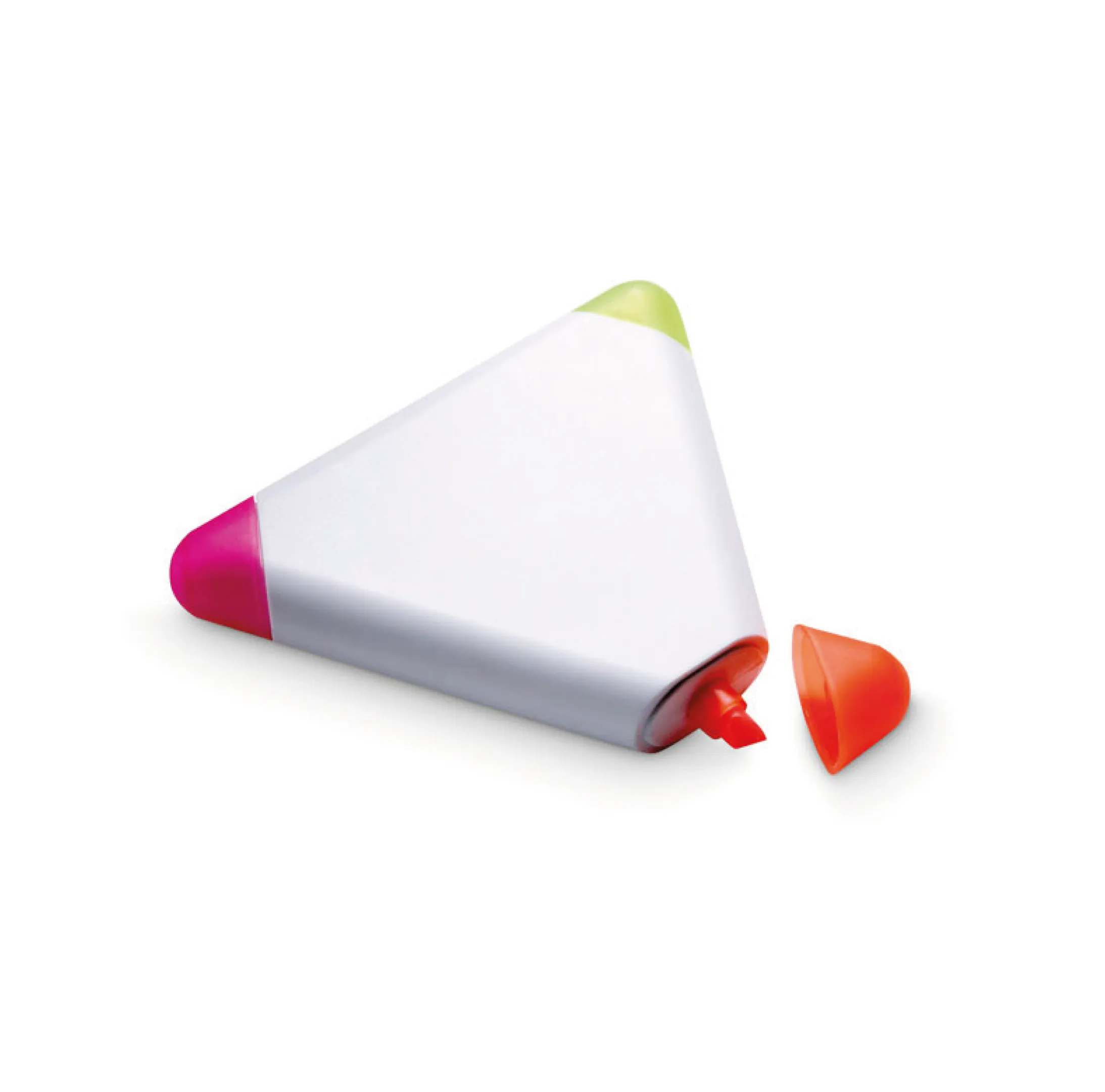 surligneur-triangle-3-couleurs-personnalisable Surligneur en ABS de forme triangulaire personnalisable