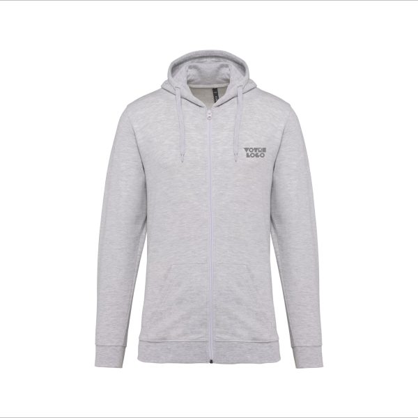 Sweat zippé à capuche personnalisable