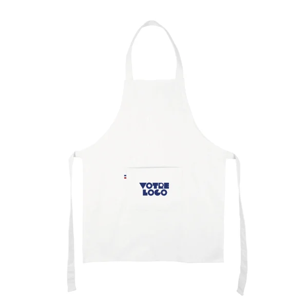 Tablier en 100% coton tissé Made in France personnalisable