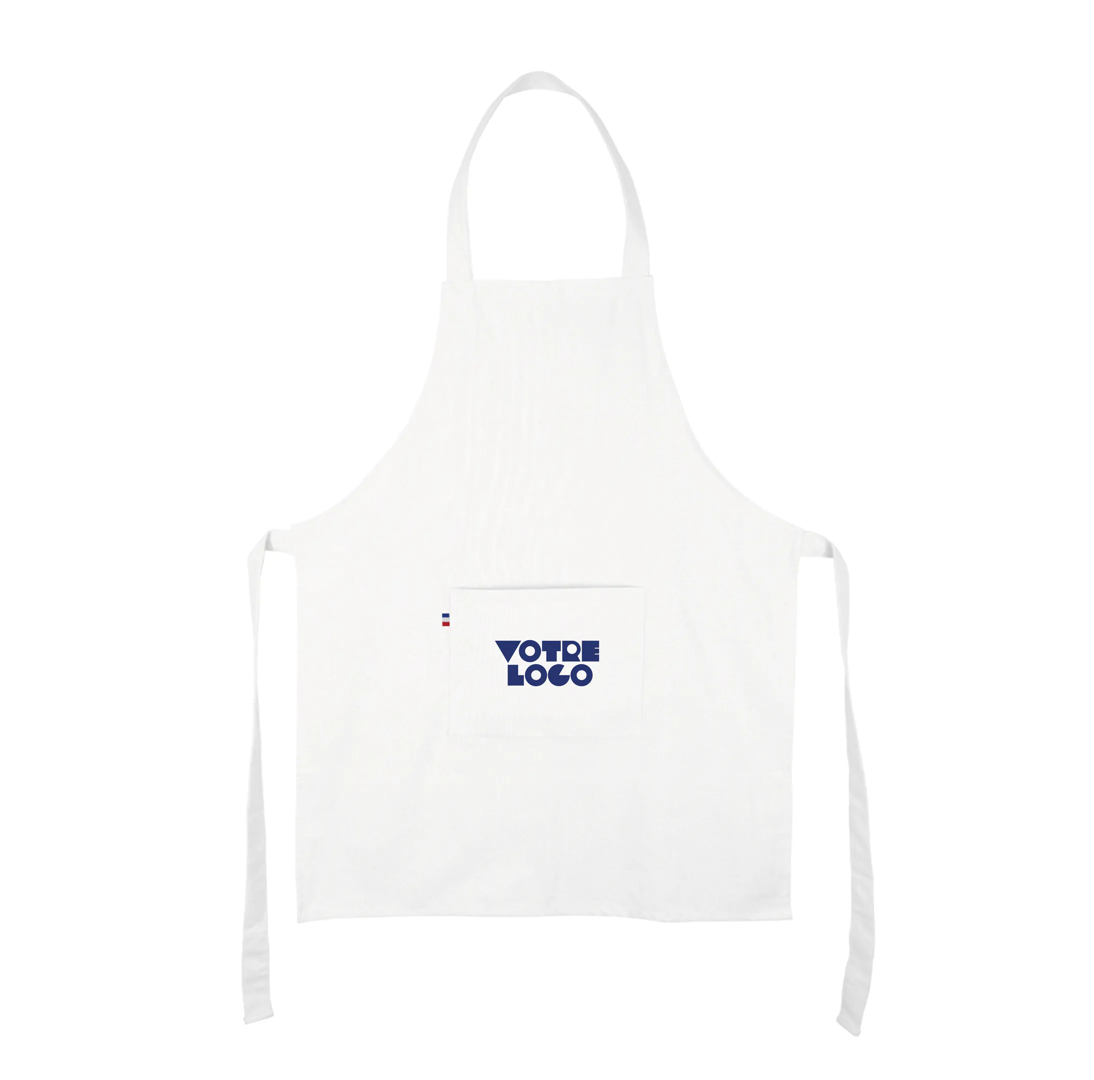 Tablier en 100% coton tissé Made in France personnalisable