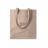 tote-bag-coton-140gr-beige-personnalisable Sac shopping en coton avec anses longues 140g/m² personnalisable