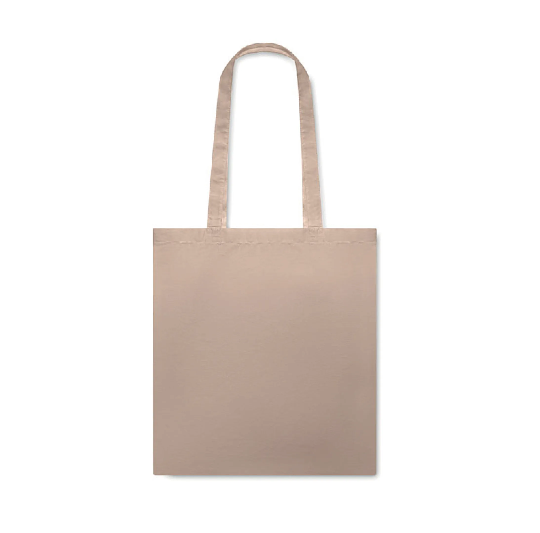 tote-bag-coton-beige-personnalisable Sac shopping en coton avec anses longues 140g/m² personnalisable
