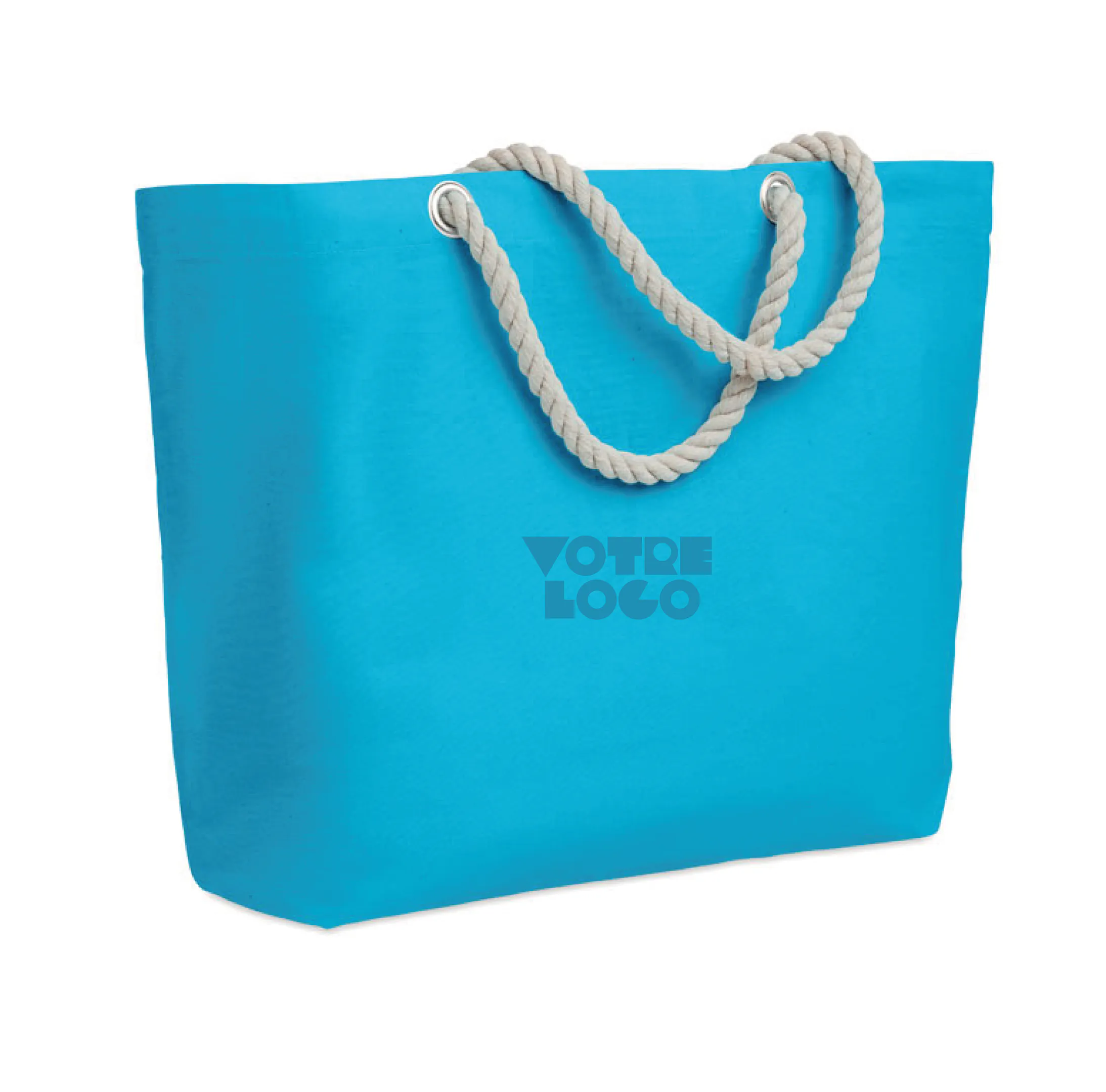 Tote-bag en coton avec anse en corde 220 gr/m² personnalisable