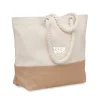 tote-bag-toile-corde-jute-personnalisable.webp Tote-bag en toile avec poignée en corde et détails en jute 280 gr/m² personnalisable